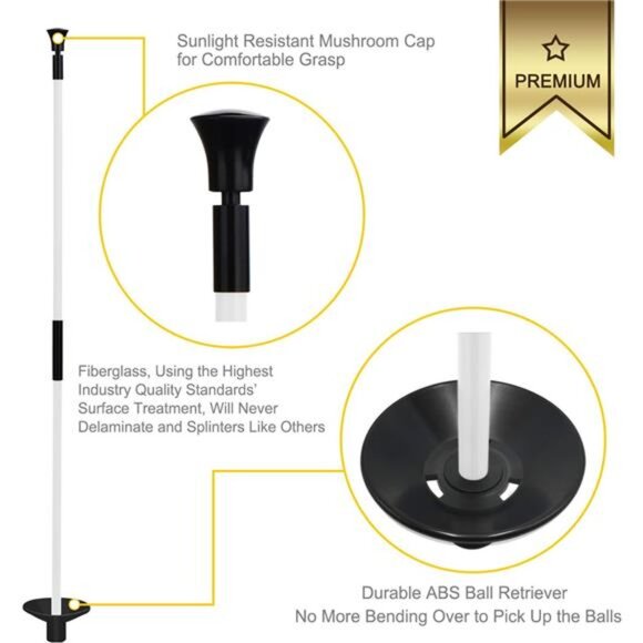 Golf Flagstick,Practice Putting Green Flag Stick for Yard,Golf Pole Pin Flagpole - Picture 2 of 7